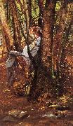 Jules Tavernier In Wildwood Glen oil painting